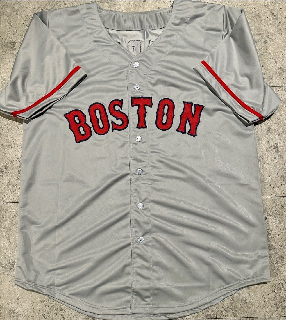 Ellis Burks Boston Red Sox Autographed & Insc. Custom Baseball Jersey JSA Hologram - 3