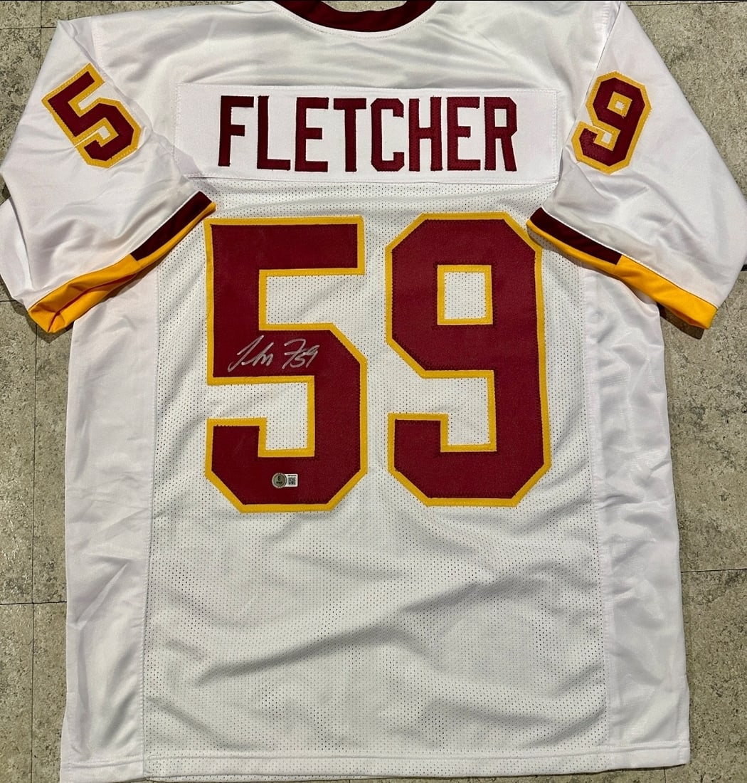 London Fletcher Washington Redskins Autographed Custom Football Jersey Beckett Hologram: London Fletcher Washington Redskins Autographed Custom Football Jersey Beckett QR Hologram Included (THERE IS NO COA CARDS WITH QR CODE HOLGRAMS - SCAN QR CODE WITH CAMERA TO VERIFY AUTHENTICITY) -