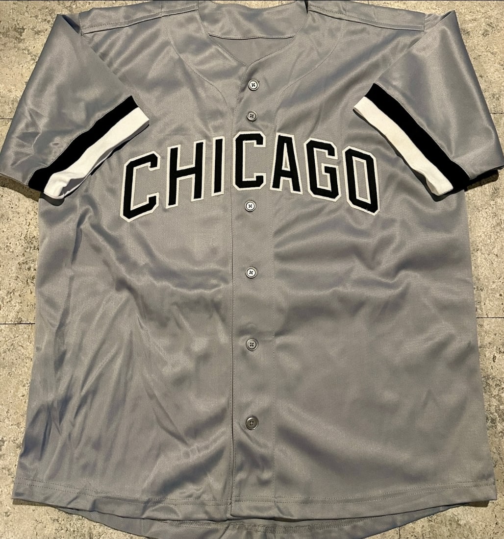 Frank Thomas Chicago White Sox Autographed Custom Baseball Jersey Beckett Hologram - 3