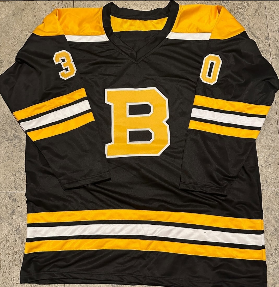 Tim Thomas Boston Bruins Autographed Custom Hockey Jersey JSA coa - 3