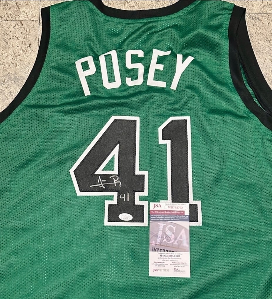 James Posey Boston Celtics Autographed Custom Basketball Jersey JSA coa - 2