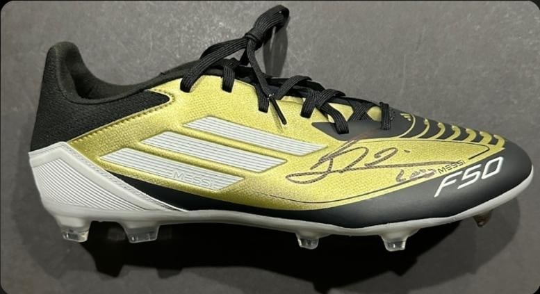 Lionel Messi Inter Miami CF Autographed Adidas Soccer Cleat coa (1 of 2)