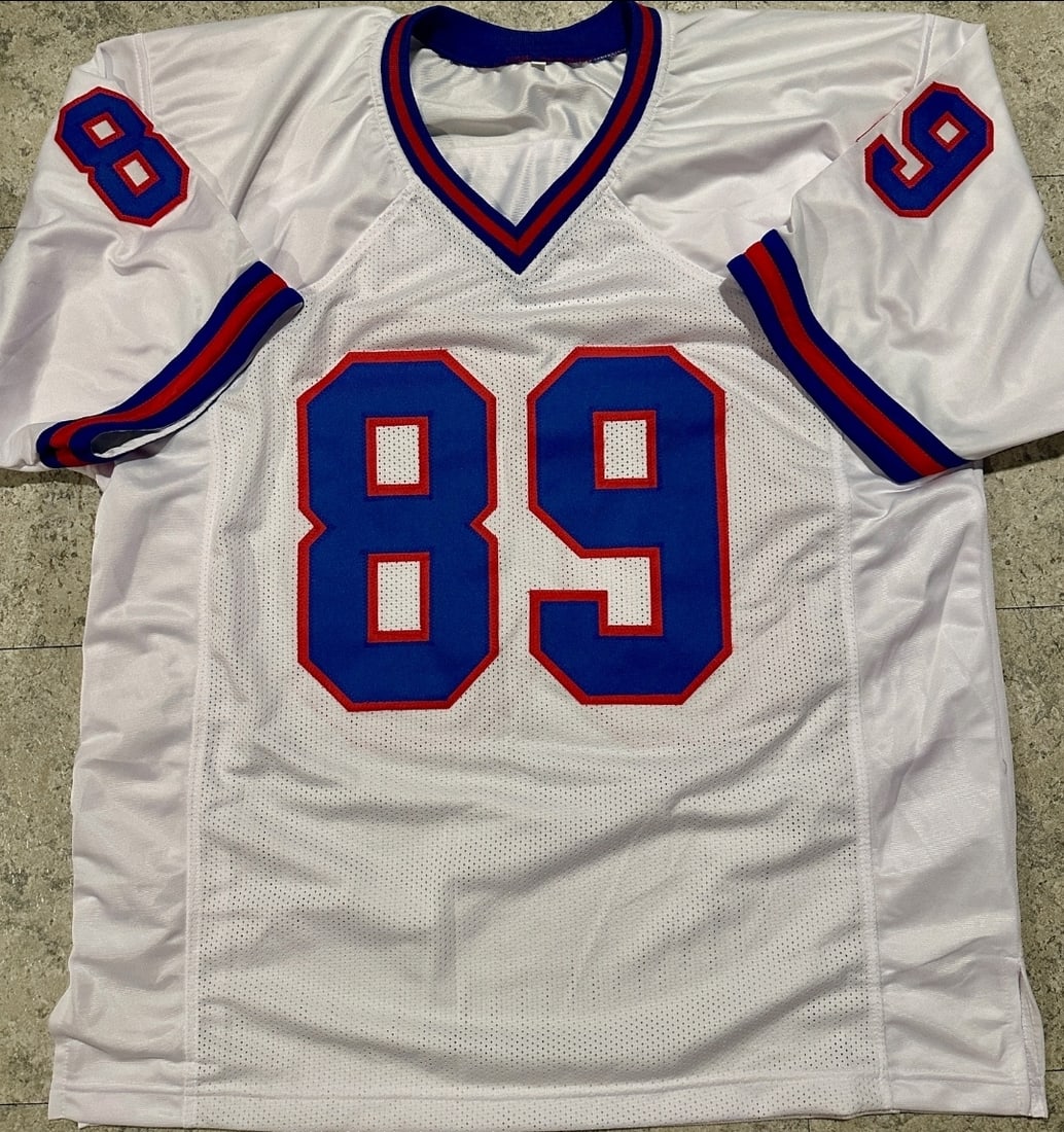 Mark Bavaro New York Giants Autographed Custom Football Jersey JSA Hologram - 3