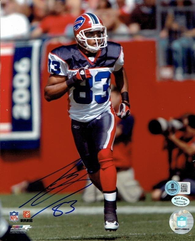 Lee Evans Buffalo Bills Autographed 8x10 Photo Beckett Hologram: Lee Evans Buffalo Bills Autographed 8x10 Photo Beckett QR Hologram Included (THERE IS NO COA CARDS WITH QR CODE HOLGRAMS - SCAN QR CODE WITH CAMERA TO VERIFY AUTHENTICITY) - Autograph Location & coa