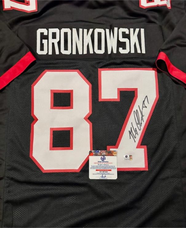 Rob Gronkowski Tampa Bay Buccaneers Autographed Custom Football Jersey coa - 2