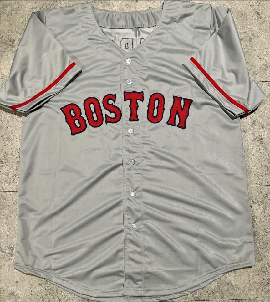 Ellis Burks Boston Red Sox Autographed & Insc. Custom Baseball Jersey JSA Hologram - 3