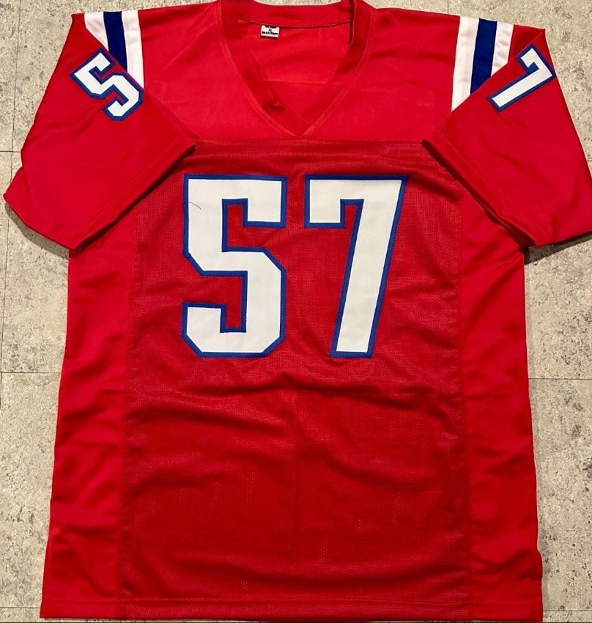 Steve Nelson New England Patriots Autographed Custom Football Jersey JSA Hologram - 3