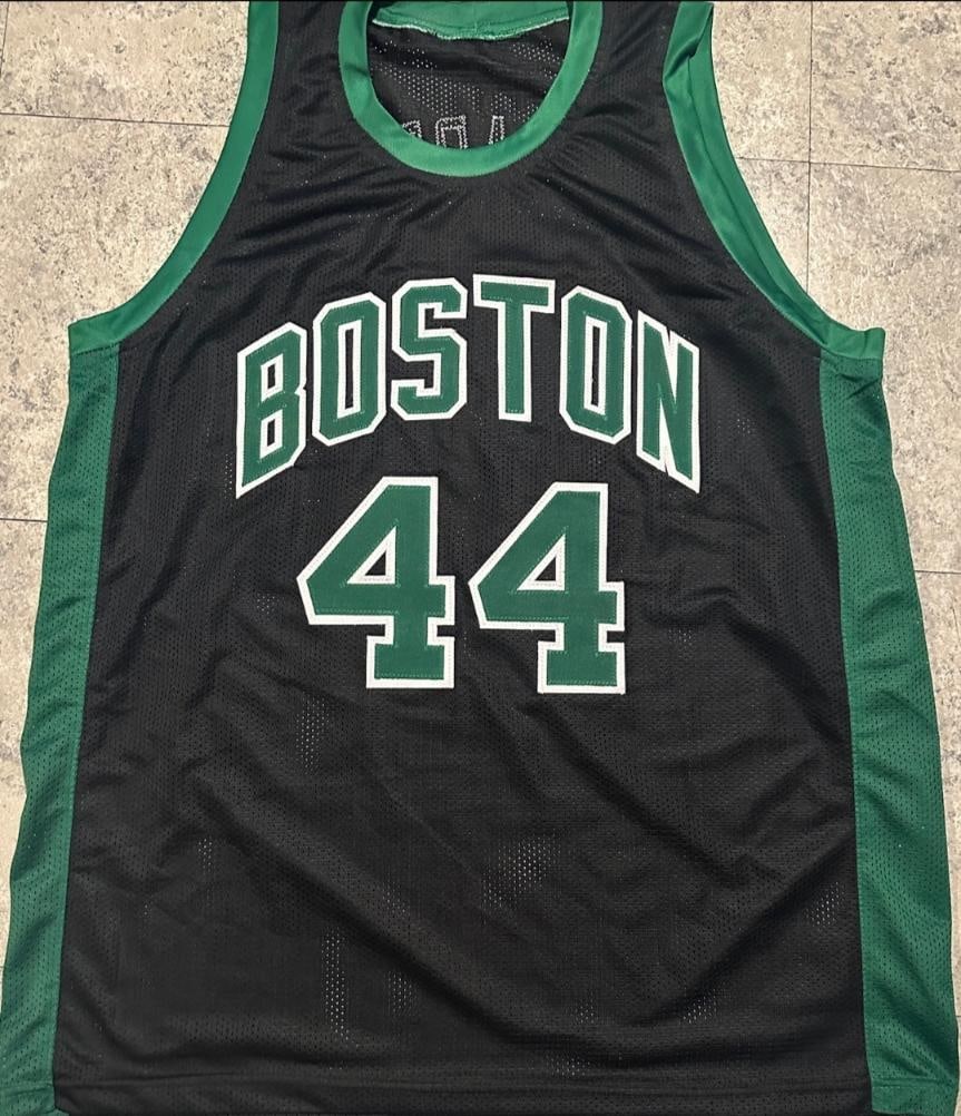 Brian Scalabrine Boston Celtics Autographed & Ins Custom Basketball Jersey JSA Hologram - 3