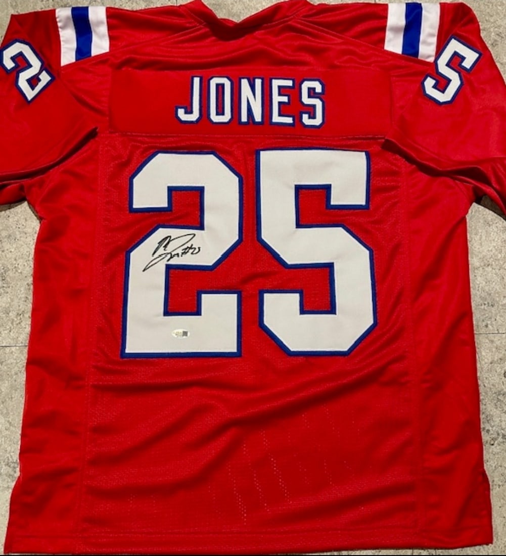 Marcus Jones New England Patriots Autographed Custom Football Jersey JSA Hologram: Marcus Jones New England Patriots Autographed Custom Football Jersey JSA Witnessed QR Hologram Included (THERE IS NO COA CARDS WITH QR CODE HOLGRAMS - SCAN QR CODE WITH CAMERA TO VERIFY AUTHENTICITY)