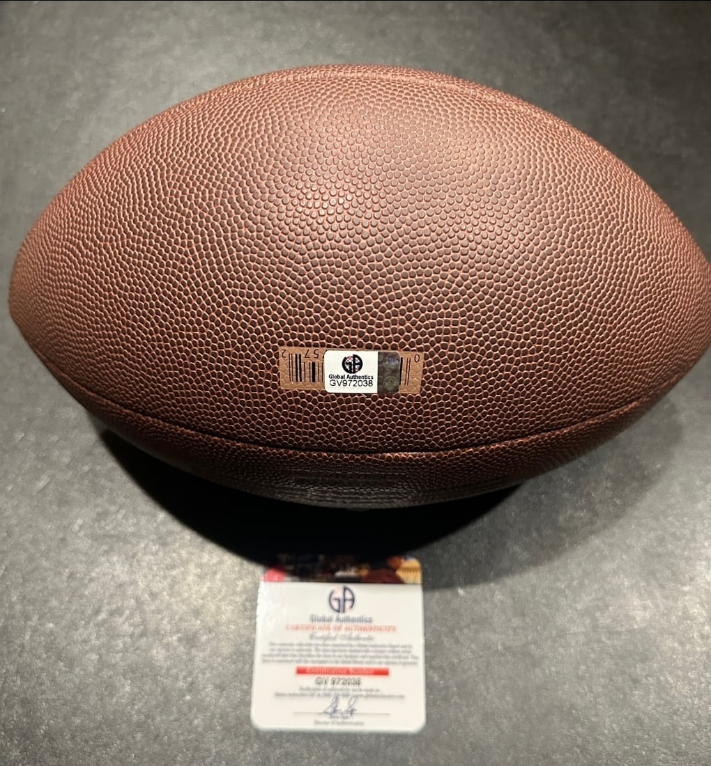 Jayden Daniels Washington Commanders Autographed Wilson Football coa - 2