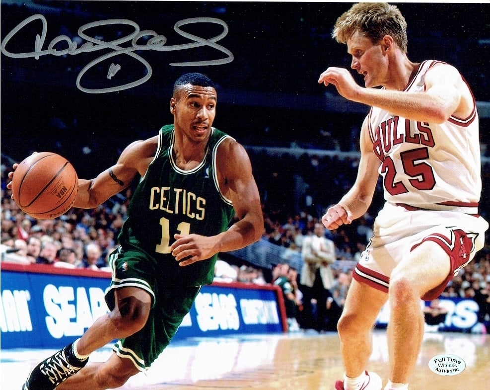 Dana Barros Boston Celtics Autographed 8x10 Photo coa: Dana Barros Boston Celtics Autographed 8x10 Photo Full Time Authentics coa - Autograph Location may vary