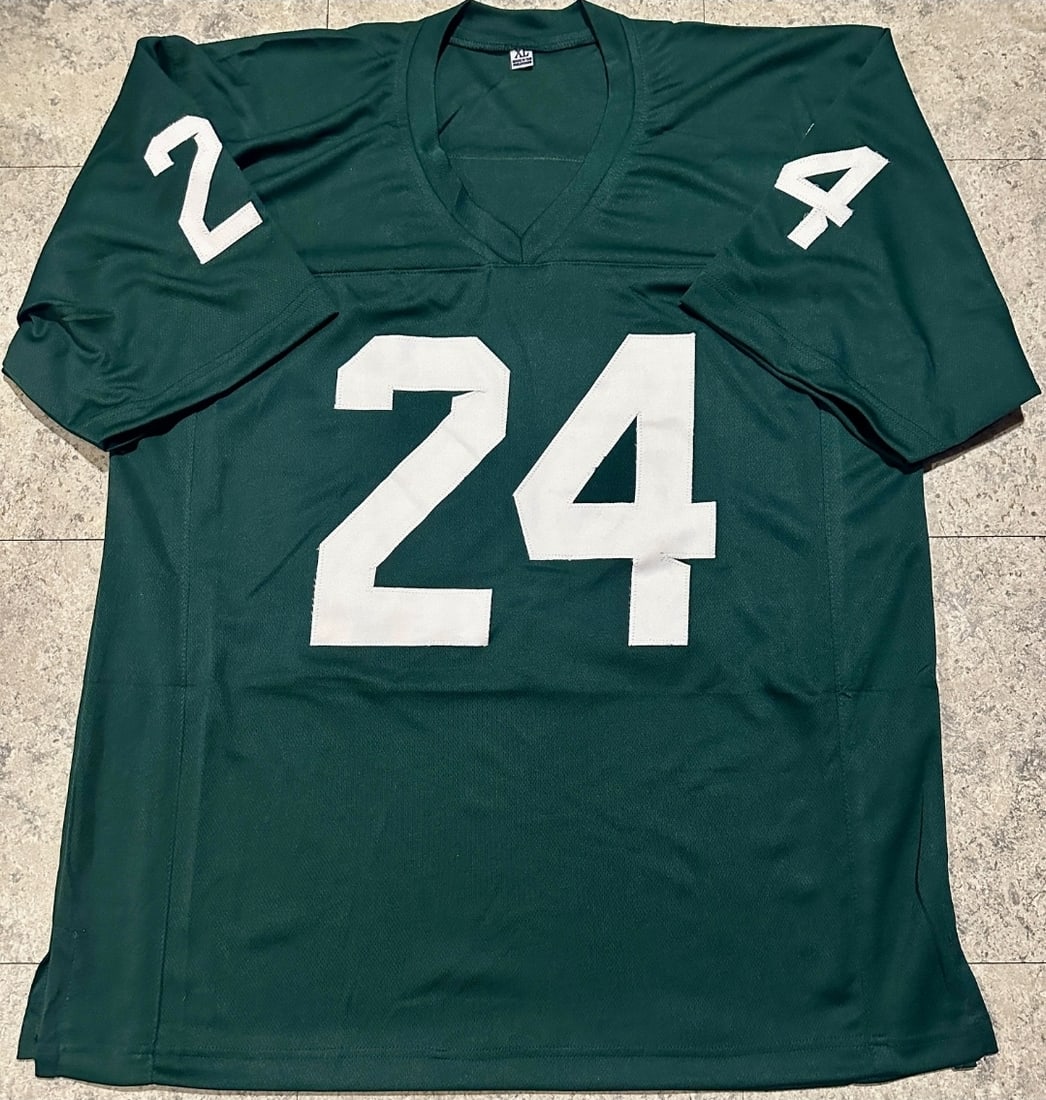 Le'Veon Bell Michigan State Autographed Custom Football Jersey Beckett Hologram - 3