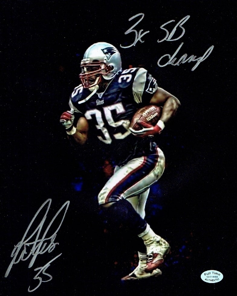 Patrick Pass New England Patriots Autographed 8x10 Photo coa (1 of 2)