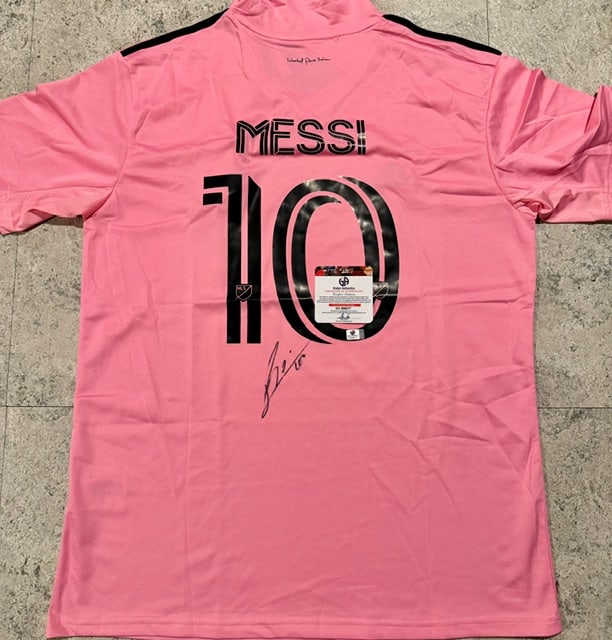 Lionel Messi Inter Miami FC Autographed 2023 Adidas Home Soccer Jersey LOA (1 of 4)