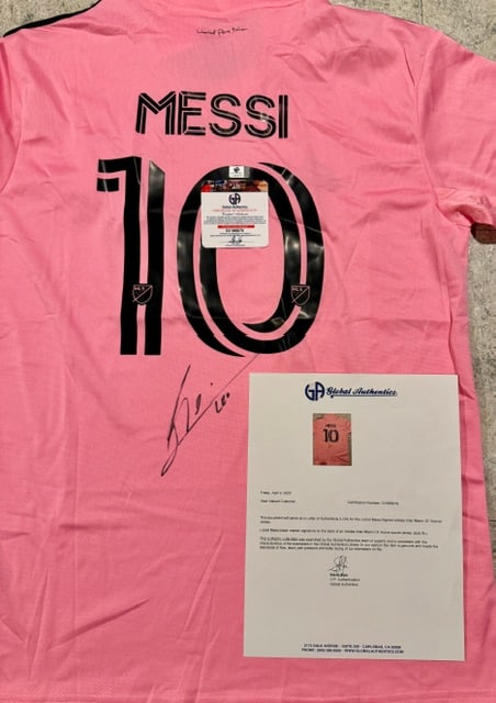 Lionel Messi Inter Miami FC Autographed 2023 Adidas Home Soccer Jersey LOA - 2