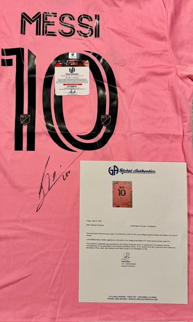 Lionel Messi Inter Miami FC Autographed 2023 Adidas Home Soccer Jersey LOA - 3