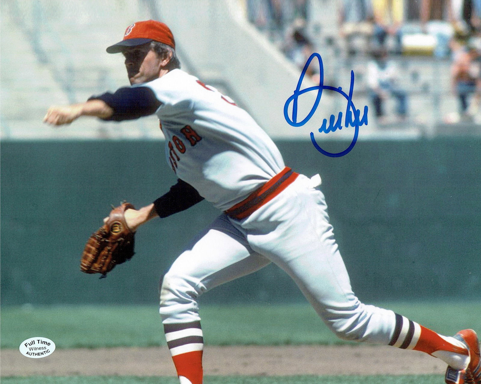 Bill Lee Boston Red Sox Autographed 8x10 Photo coa: Bill Lee Boston Red Sox Autographed 8x10 Photo Full Time coa - Autograph Location & coa # may vary