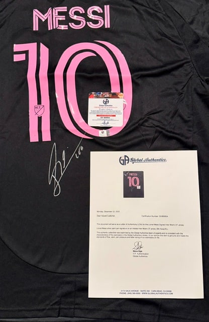 Lionel Messi Inter Miami FC Autographed Adidas Soccer Jersey LOA - 3