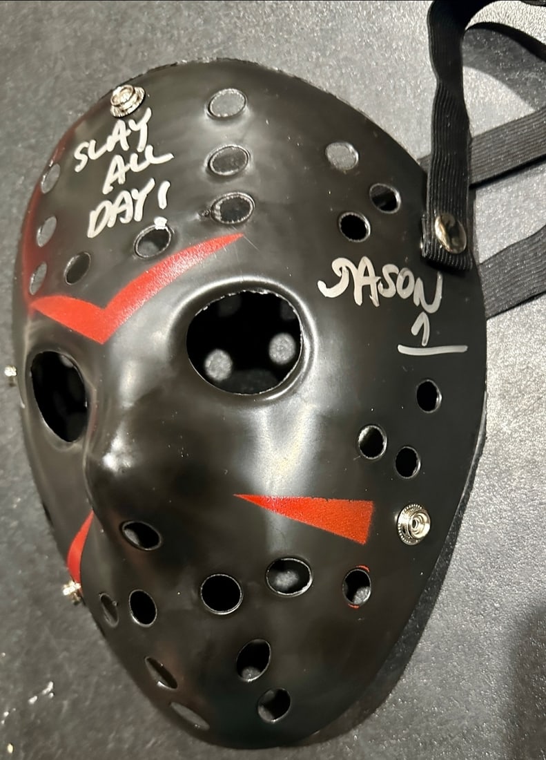 Ari Lehman JASON Friday the 13th Autographed & Inscribed Mask JSA HOLOGRAM - 3