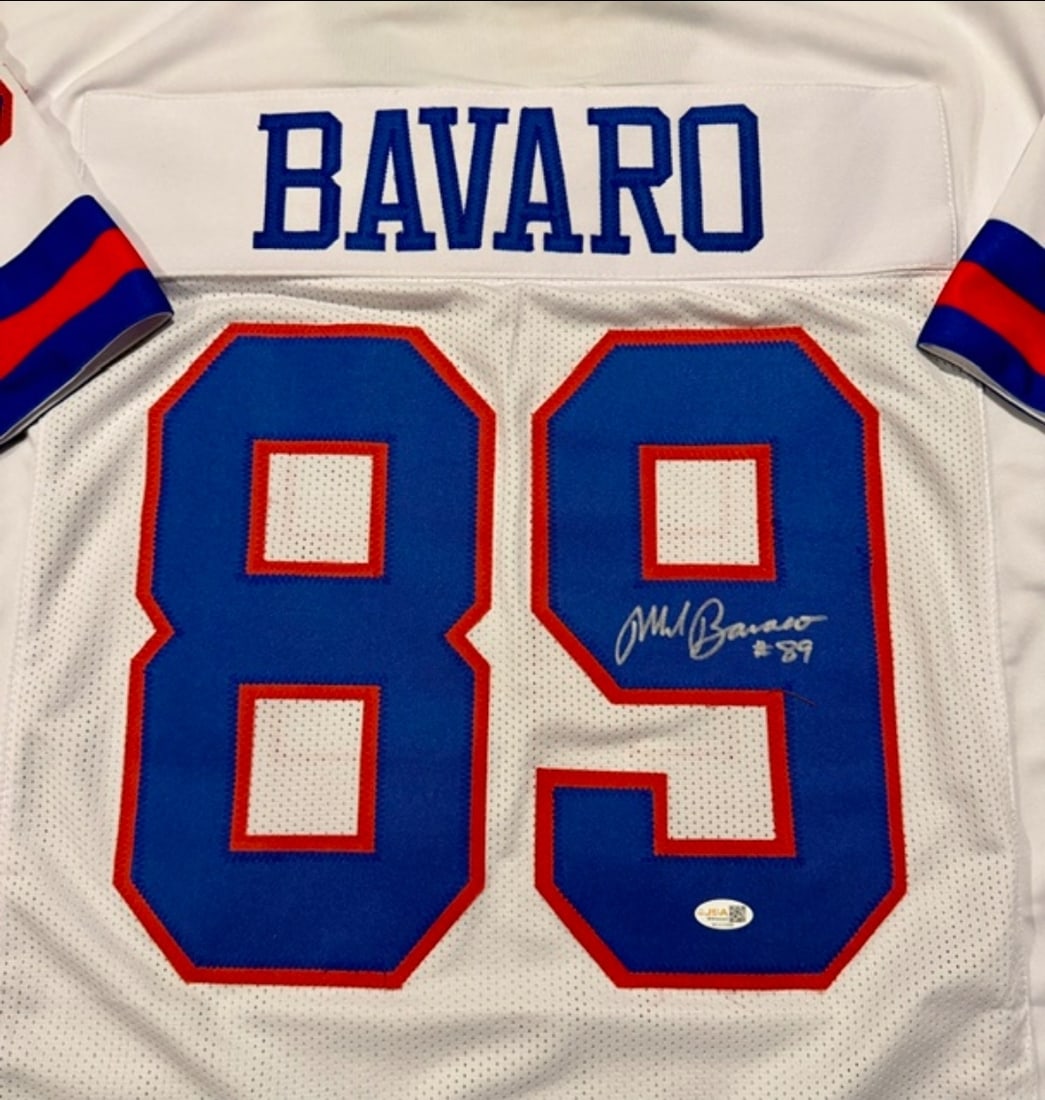 Mark Bavaro New York Giants Autographed Custom Football Jersey JSA Hologram - 2