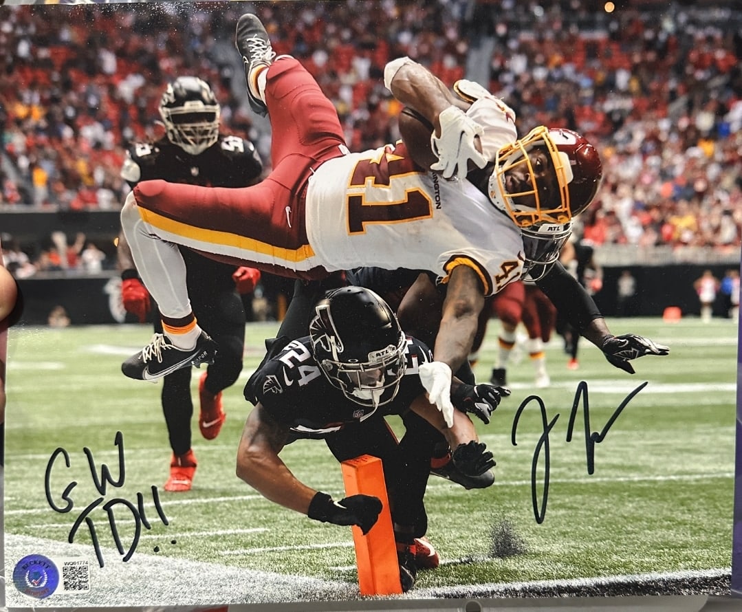J.D. McKissic Washington Redskins Autographed 8x10 Photo Beckett Hologram: J.D. McKissic Washington Redskins Autographed 8x10 Photo Beckett QR Hologram (THERE IS NO COA CARDS WITH QR CODE HOLGRAMS - SCAN QR CODE WITH CAMERA TO VERIFY AUTHENTICITY) - Autograph Location & coa