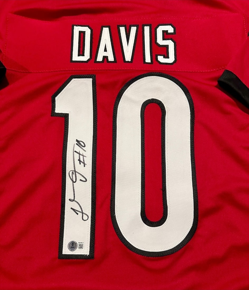 Thomas Davis Georgia Bulldogs Autographed Custom Football Jersey Beckett Hologram - 2