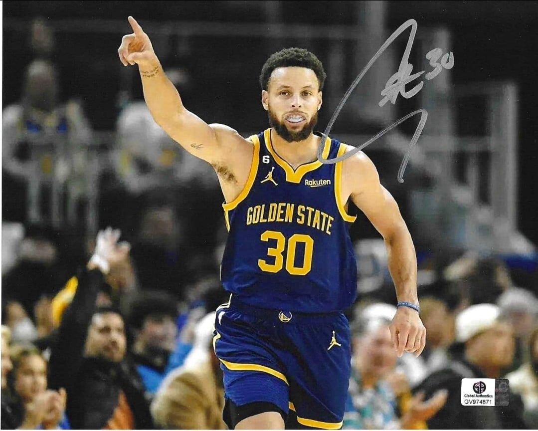 Stephen Curry Golden State Warriors Autographed 8x10 Photo coa: Stephen Curry Golden State Warriors Autographed 8x10 Photo GA coa - Autograph Location & coa # may vary