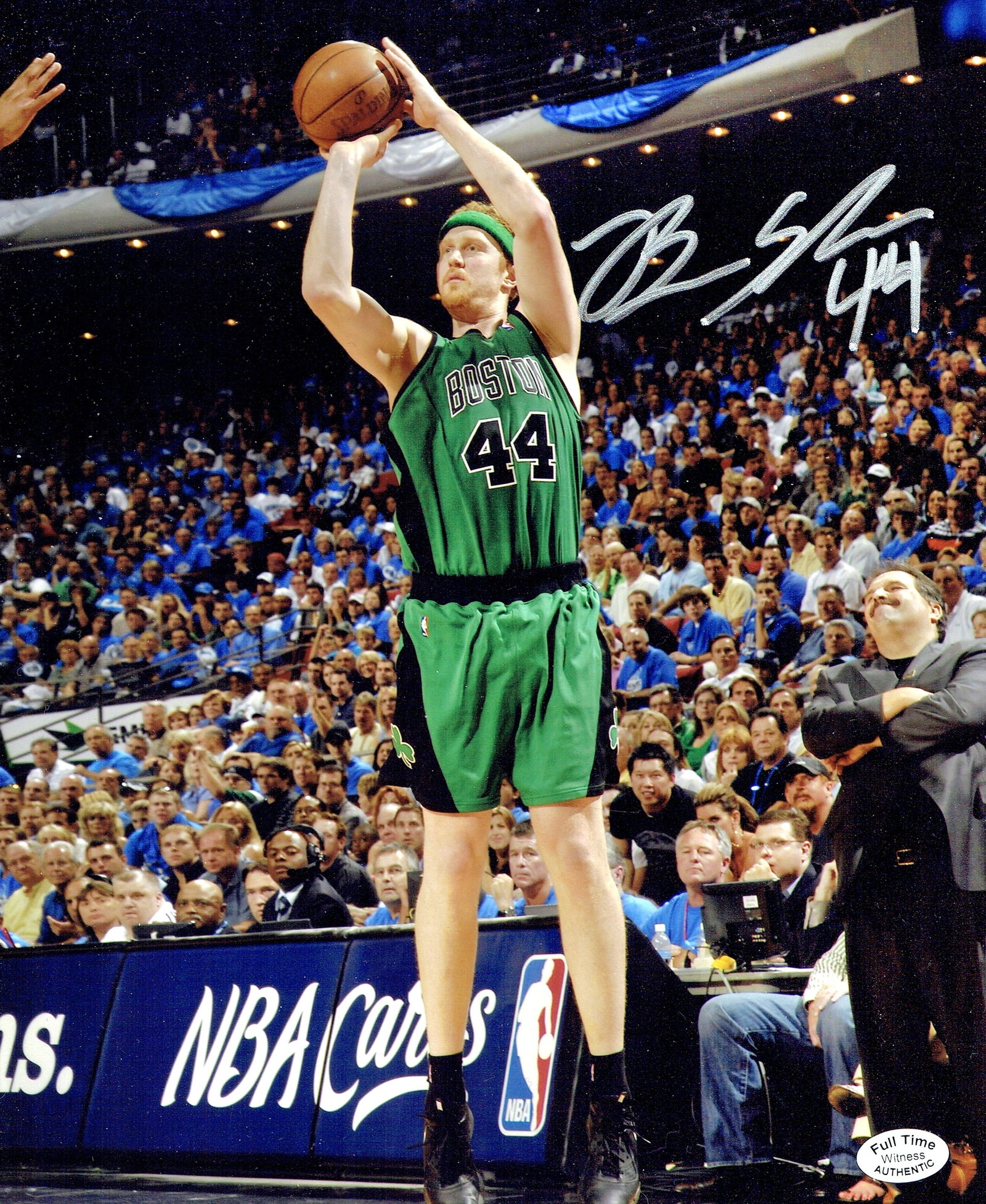 Brian Scalabrine Boston Celtics Autographed 8x10 Photo coa: Brian Scalabrine Boston Celtics Autographed 8x10 Photo Full Time coa - Autograph Location may vary