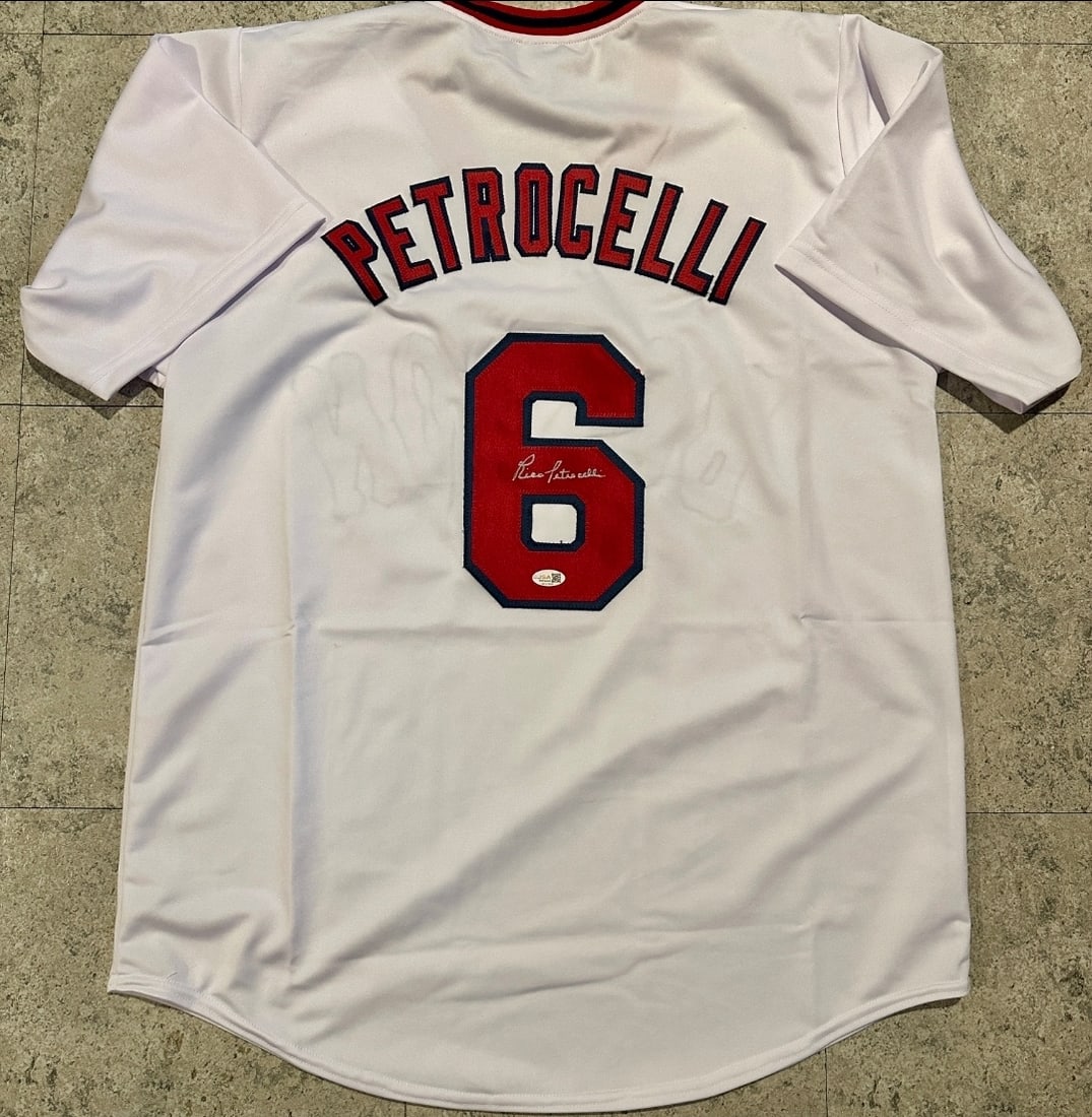 Rico Petrocelli Boston Red Sox Autographed Custom Baseball Jersey JSA Hologram: Rico Petrocelli Boston Red Sox Autographed Custom Baseball Jersey JSA Witnessed Hologram - JERSEY SIZE EXTRA LARGE - CUSTOM JERSEY MEANS NO LOGOS, NO TEAM NAMES, & NO BRAND NAMES