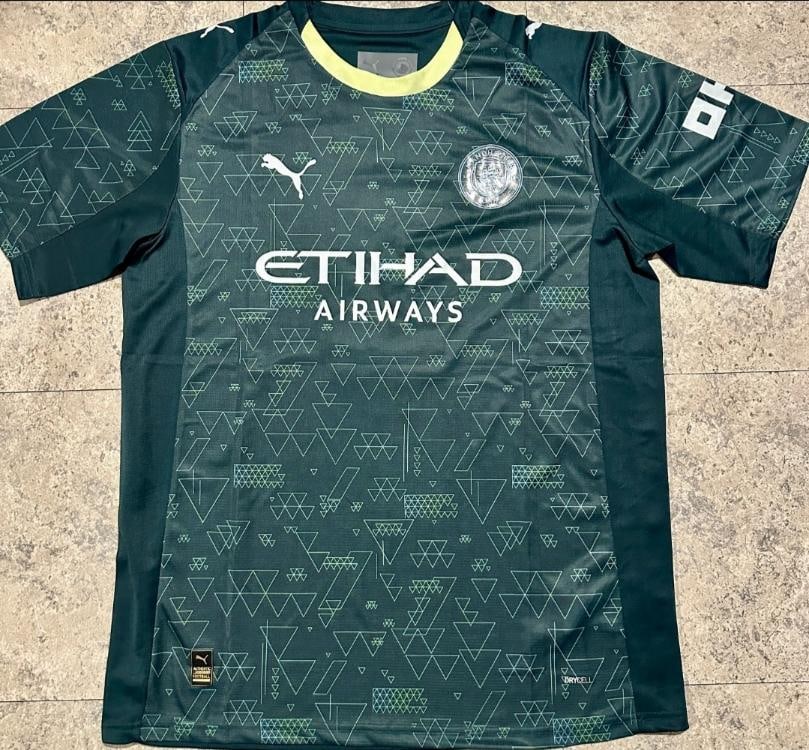 Erling Haaland Manchester City Autographed 2025-26 Puma Fourth Soccer Jersey coa - 3