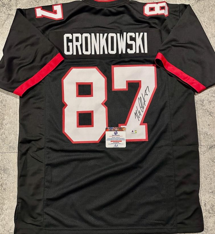 Rob Gronkowski Tampa Bay Buccaneers Autographed Custom Football Jersey coa (1 of 3)