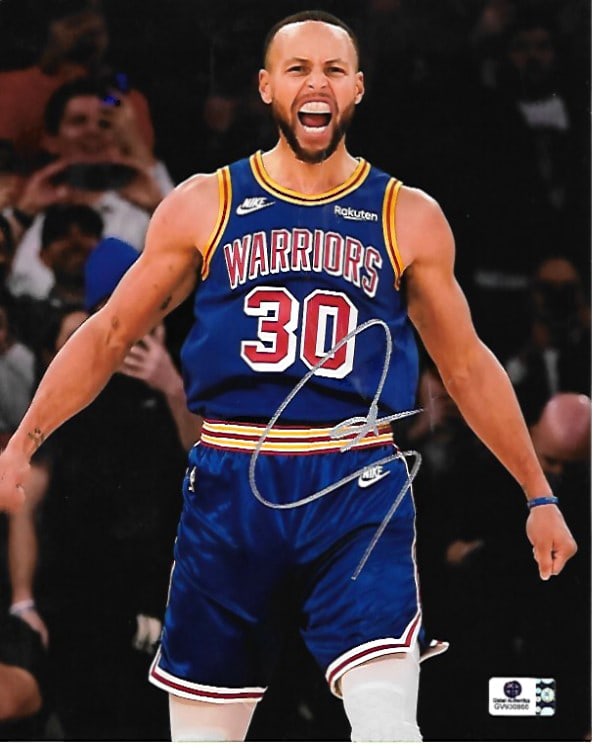 Stephen Curry Golden State Warriors Autographed 8x10 Photo coa: Stephen Curry Golden State Warriors Autographed 8x10 Photo GA coa - Autograph Location & coa # may vary
