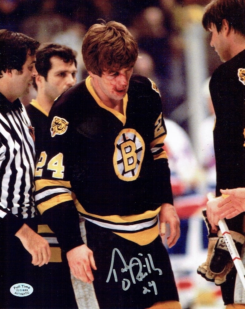 Terry O'Reilly Boston Bruins Autographed 8x10 Photo coa: Terry O'Reilly Boston Bruins Autographed 8x10 Photo w/Full Time Authentics coa - Autograph Location may vary