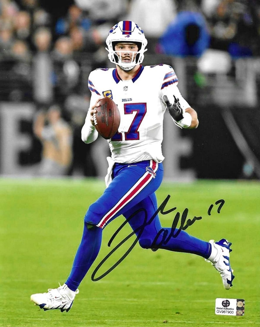 Josh Allen Buffalo Bills Autographed 8x10 Photo coa: Josh Allen Buffalo Bills Autographed 8x10 Photo GA coa - Autograph Location & coa # may vary
