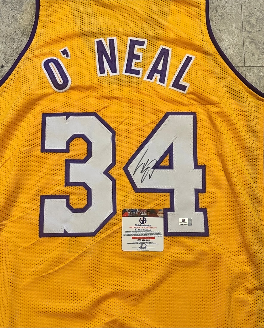 Shaquille O'Neal Los Angeles Lakers Autographed Custom Basketball Jersey coa - 2