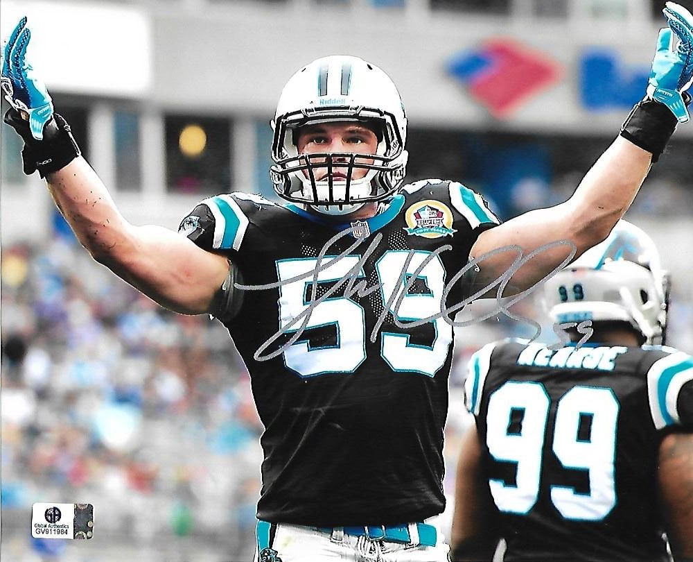 Luke Kuechly Carolina Panthers Autographed 8x10 Photo coa: Luke Kuechly Carolina Panthers Autographed 8x10 Photo GA coa - Autograph Location & coa # may vary