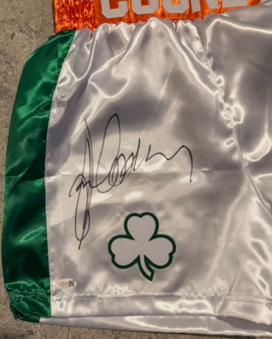 Gerry Cooney Former Heavyweight Boxer Autographed Boxing Trunks JSA Hologram - 2