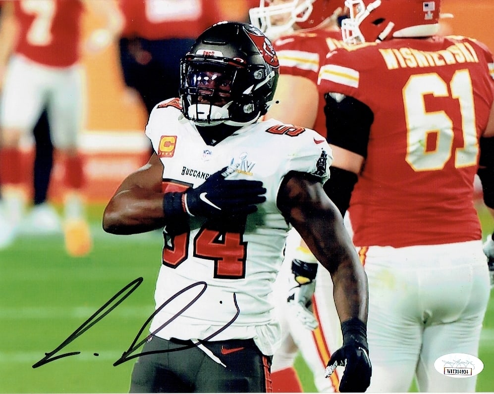 Lavonte David Tampa Bay Buccaneers Autographed 8x10 SB LV Photo JSA w coa: Lavonte David Tampa Bay Buccaneers Autographed 8x10 SB LV Photo JSA w coa - Autograph Location & coa # may vary