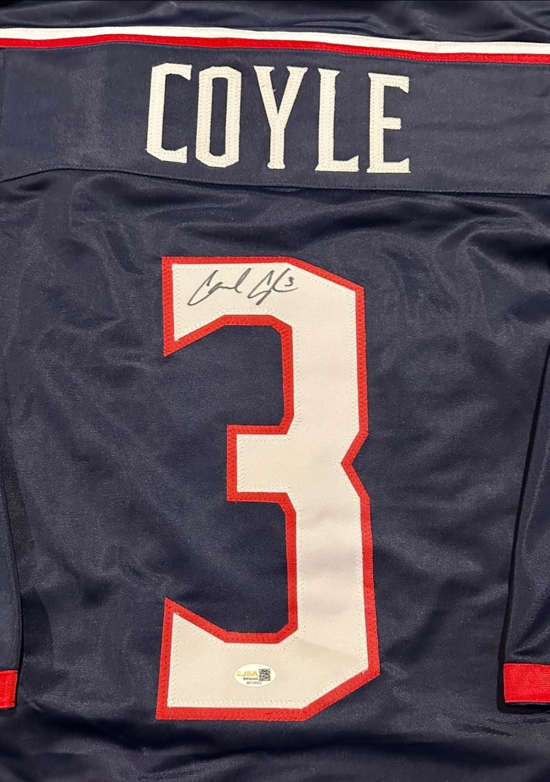 Charlie Coyle Colorado Avalanche Autographed Custom Hockey Jersey JSA coa - 2