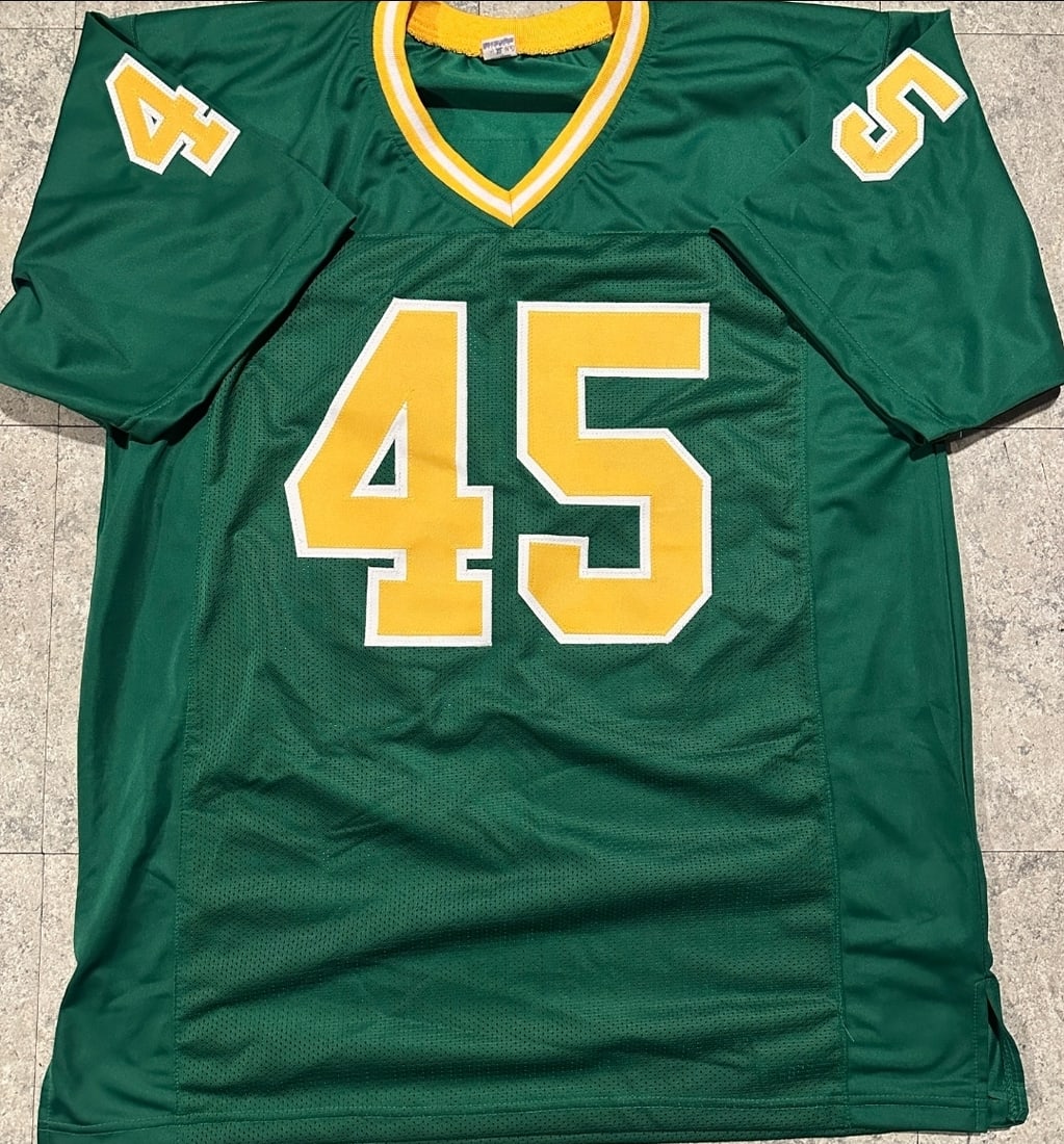 Rudy Ruettiger Notre Dame Fighting Irish Autographed Custom Football Jersey JSA Hologram - 3