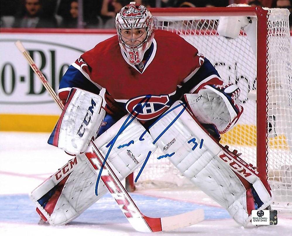 Carey Price Montreal Canadiens Autographed 8x10 Photo coa: Carey Price Montreal Canadiens Autographed 8x10 Photo GA coa - Autograph Location & coa # may vary