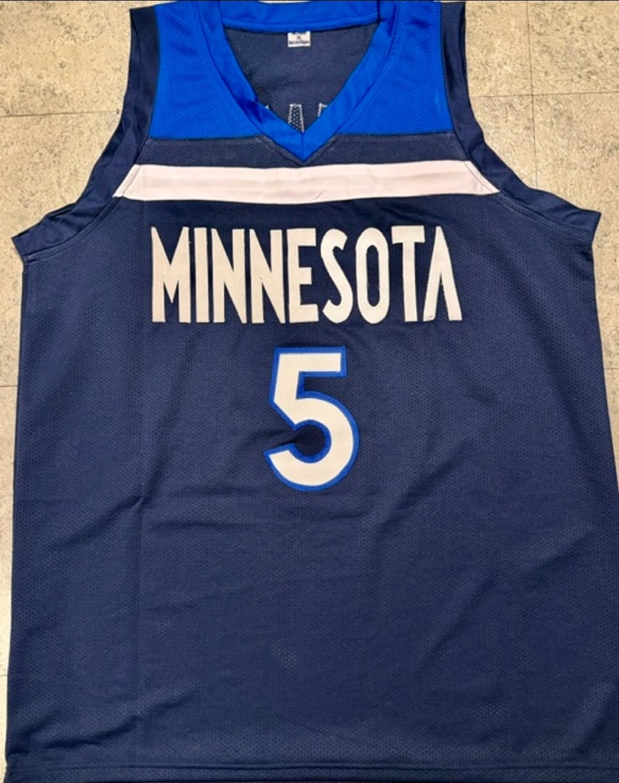 Anthony Edwards Minnesota Timberwolves Autographed Custom Basketball Jersey coa - 3