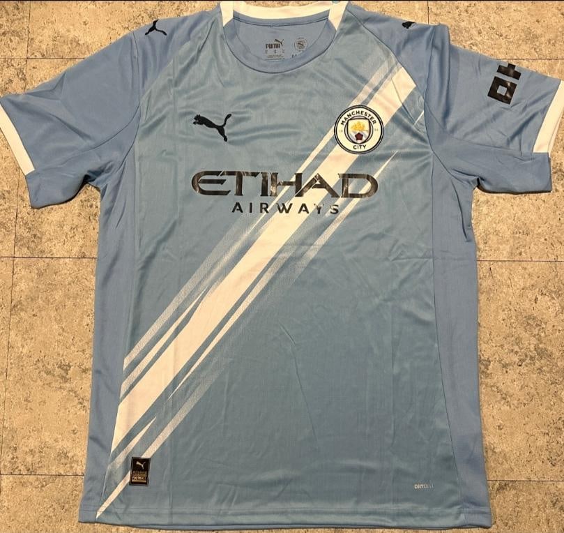 Erling Haaland Manchester City Autographed 2025-26 Puma Home Soccer Jersey coa - 3