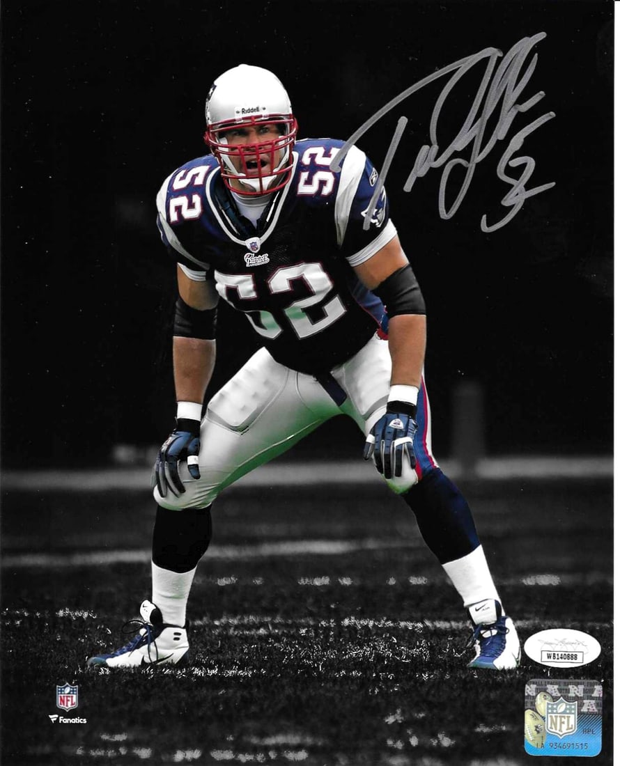 Ted Johnson New England Patriots Autographed 8x10 Photo JSA coa (1 of 2)