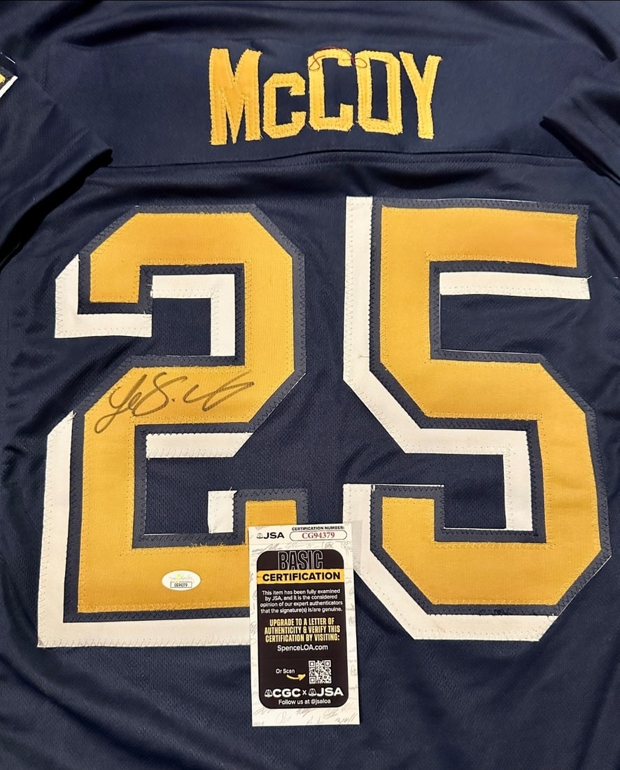 LeSean McCoy Pittsburgh Panthers [NCAA] Autographed Custom Football Jersey JSA coa - 2