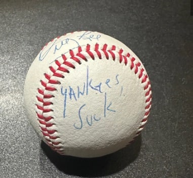 Bill Lee Boston Red Sox Autographed & Inscribed Rawlings Baseball JSA coa - 2