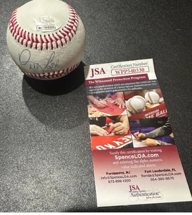 Bill Lee Boston Red Sox Autographed & Inscribed Rawlings Baseball JSA coa - 3