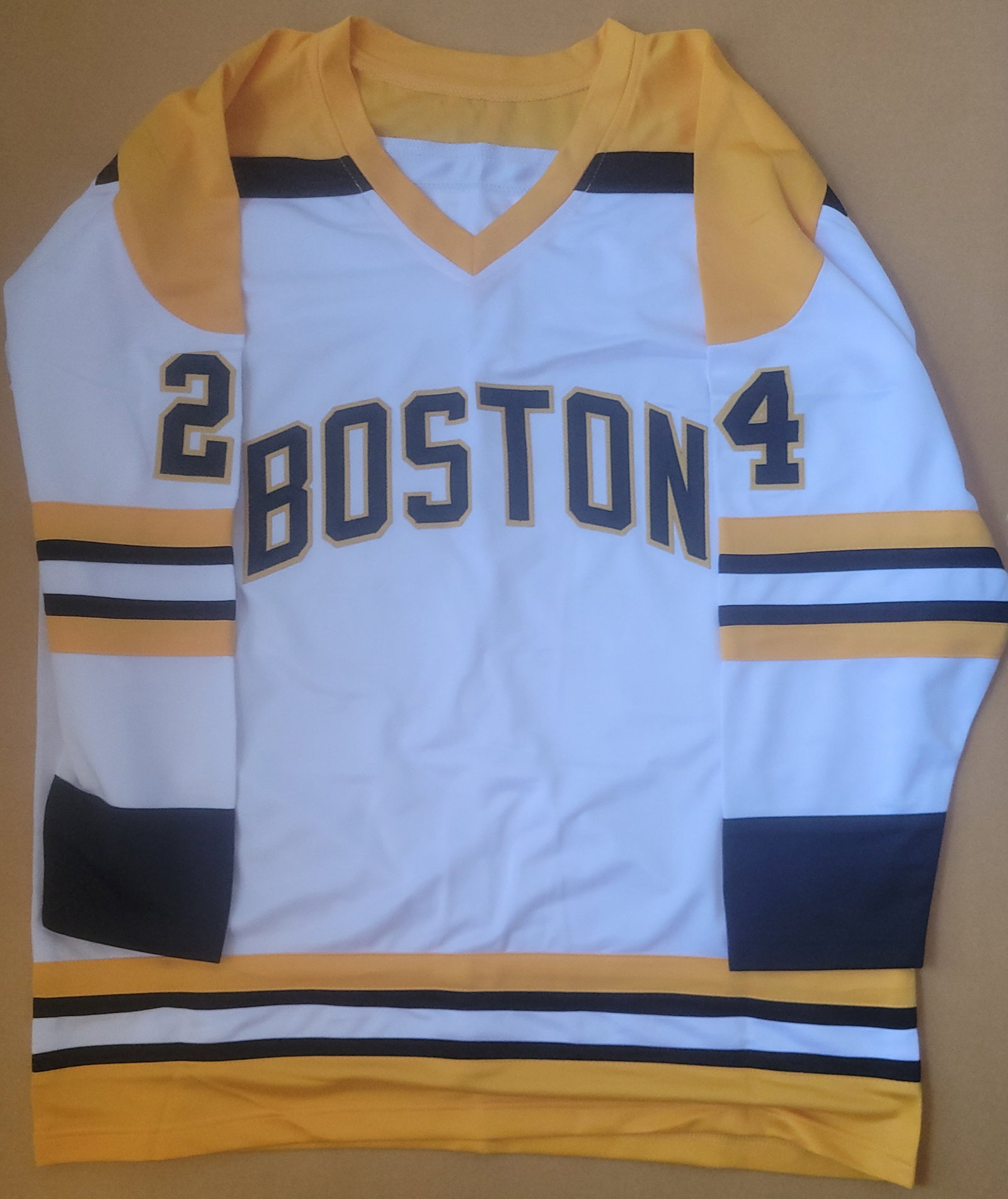 Terry O'Reilly Boston Bruins Autographed & Inscribed Custom Hockey Jersey Beckett Hologram - 3
