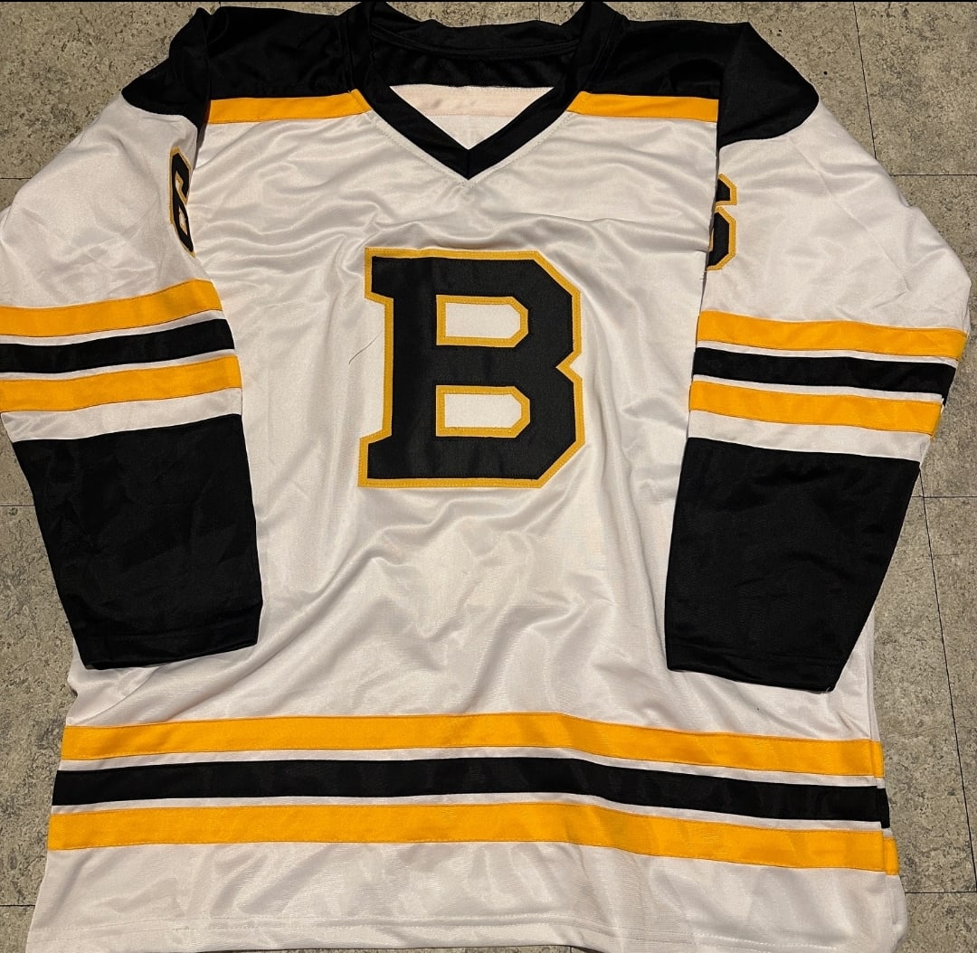 Mason Lohrei Boston Bruins Autographed Custom Hockey Jersey JSA coa - 3