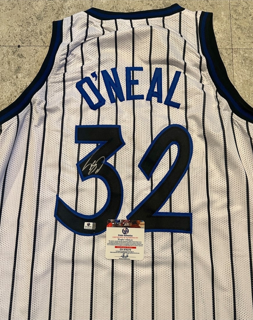 Shaquille O'Neal Orlando Magic Autographed Custom Basketball Jersey coa - 2